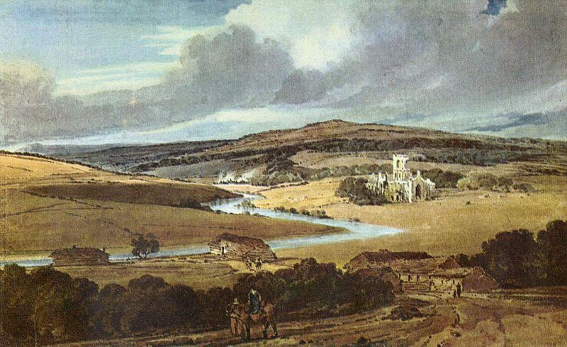Thomas Girtin Kirkstall Abbey, Yorkshire oil painting image